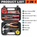   8/9/12/13Piece Tools Set General House hold Hand Tool Kit   