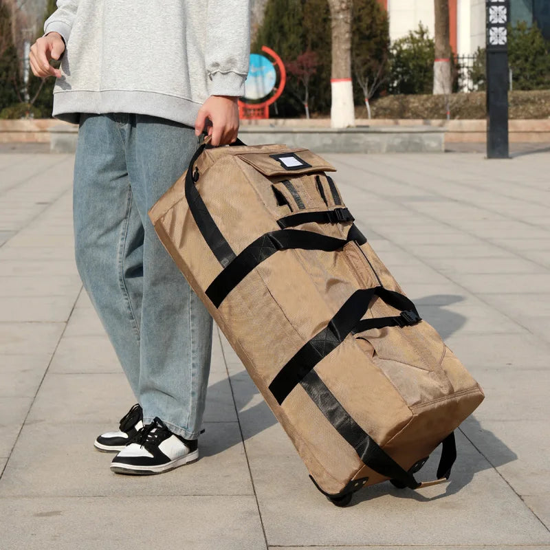  Foldable Wheeled Bag Unisex Universal Travel Bags with Wheels Waterproof Luggage Storage Bags Large Capacity Travel Bag XM135 