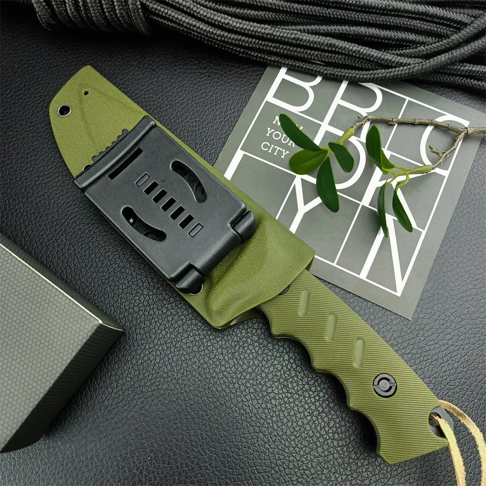   High-Quality Tactical Fixed Blade Knife for Outdoor Adventures   