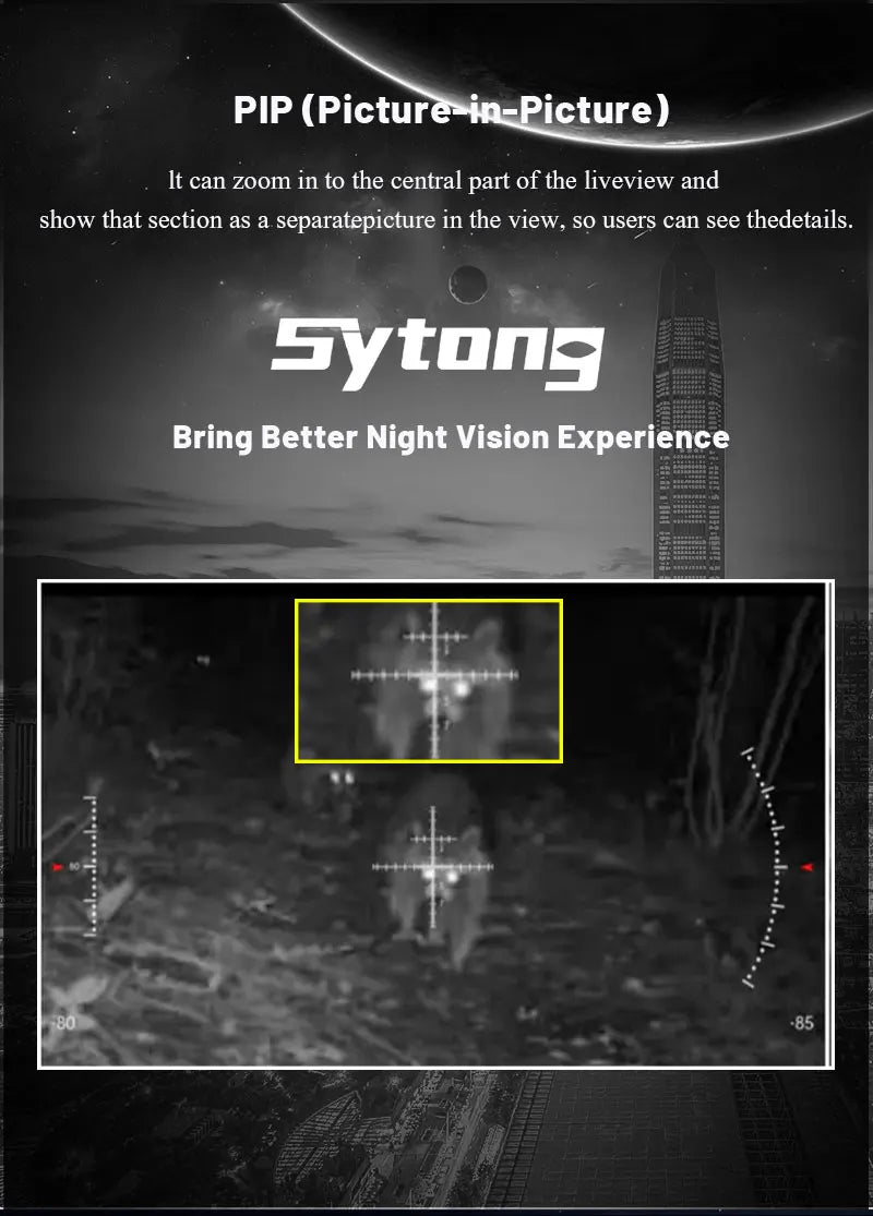   Night Vision Rifle Scope Integrated Laser Range Finder   