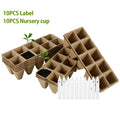   Biodegradable Seedling Trays with Tools - 12 Hole Starter Kit   