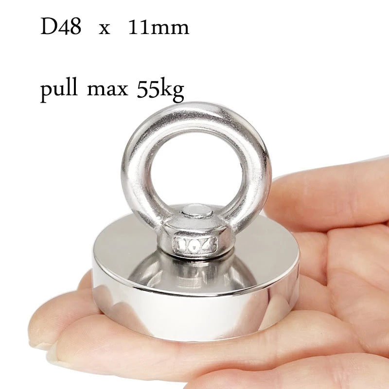   Powerful Rare Earth Fishing Magnet - Neodymium COIL Magnet   