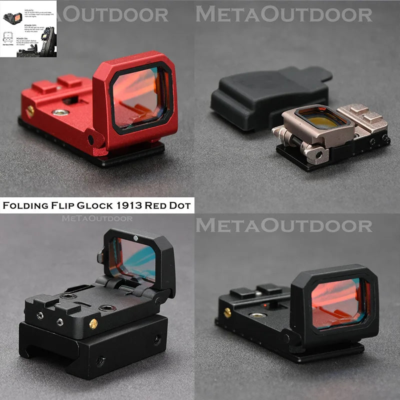   Compact Folding Flip Reflex Red Dot Sight – Precision Optics   