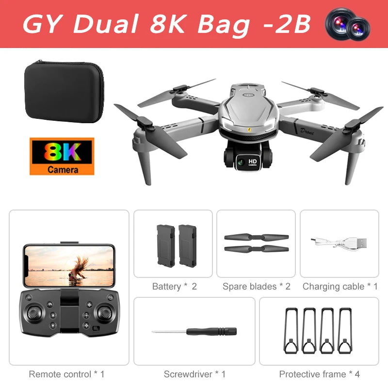 Lenovo V88 Drone 8K Professional HD Aerial Dual-Camera 5G GPS Obstacle Avoidance Drone Quadcopter Toy UAV 9000M Free shipping 