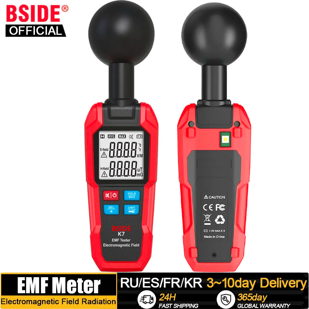  EMF Meter Professional Electromagnetic Field Radiation Detector #