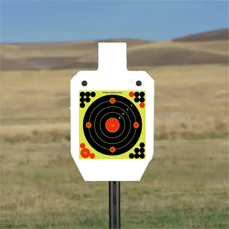   50Pcs Shooting Target Stickers 8 Inch High Visibility Self Adhesive   