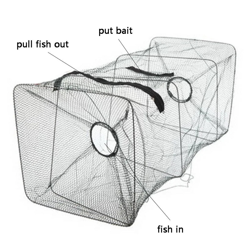   Foldable Fishing Net Trap – Efficient and Portable   