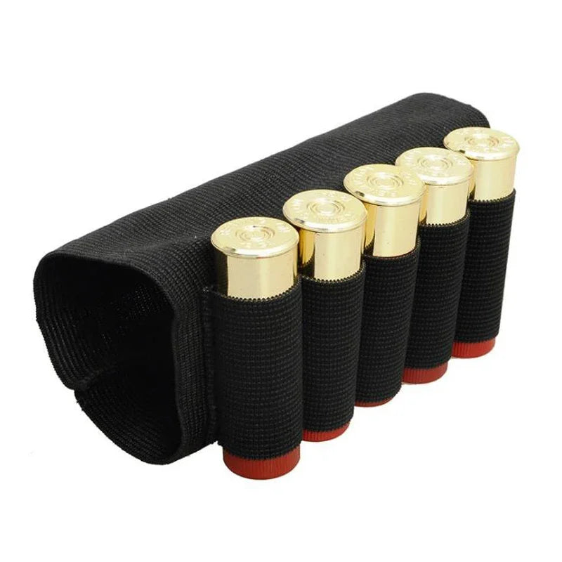   5 Rounds Shotgun Shell Holder - Durable & Secure Ammunition Accessory   