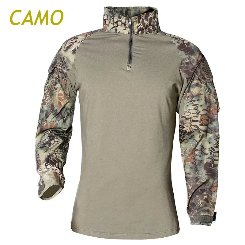   Combat Uniform Military Shirt Camouflage US Army Style   