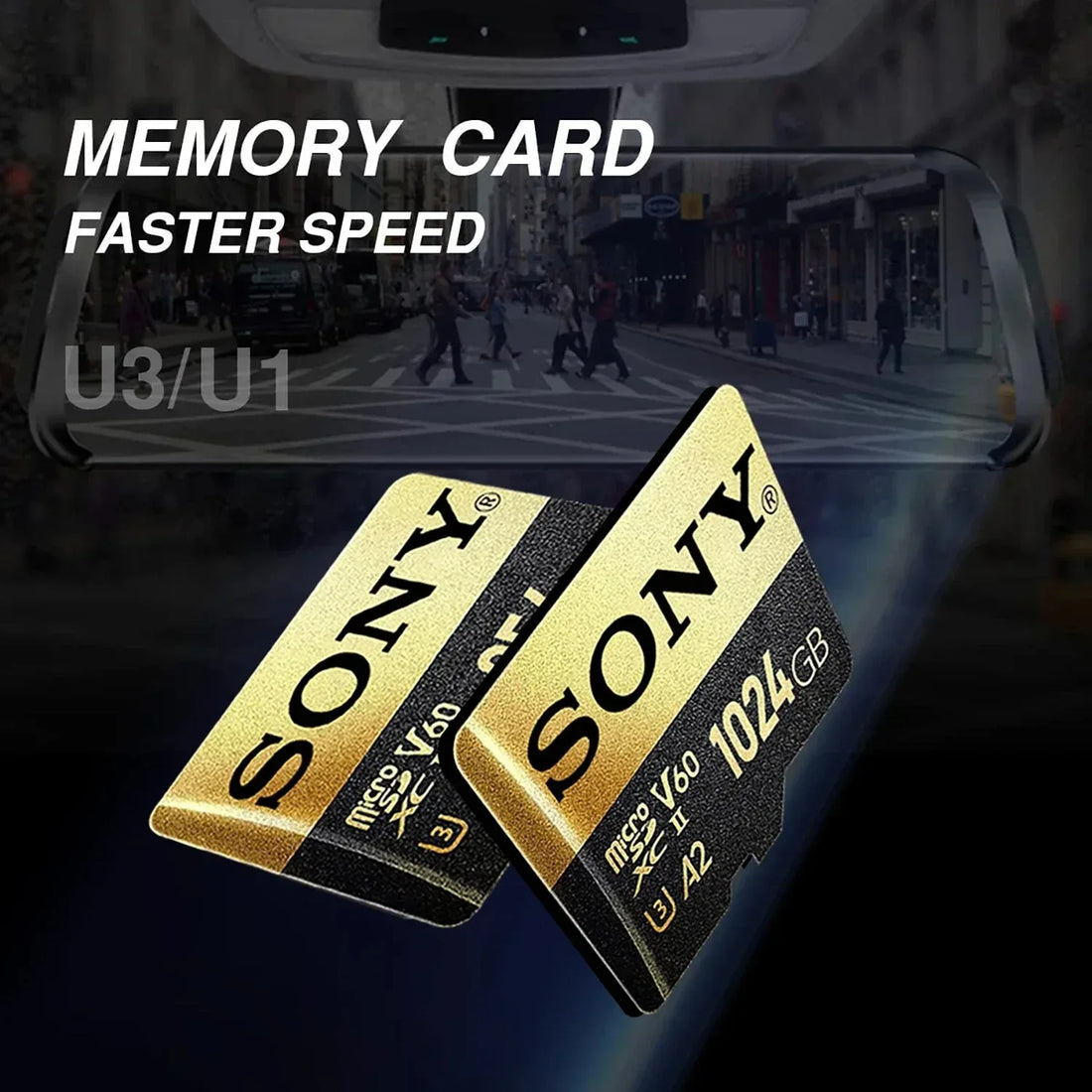   SONY Micro SD TF Card - High-Speed Class 10 Memory Card   