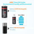  Soshine LiFePO4 RCR123 550mAh Battery and Smart LiFePO4 Charger 3.2V 550mAh 16340 Rechargeable Battery 2000 Time Discharge Cycle 