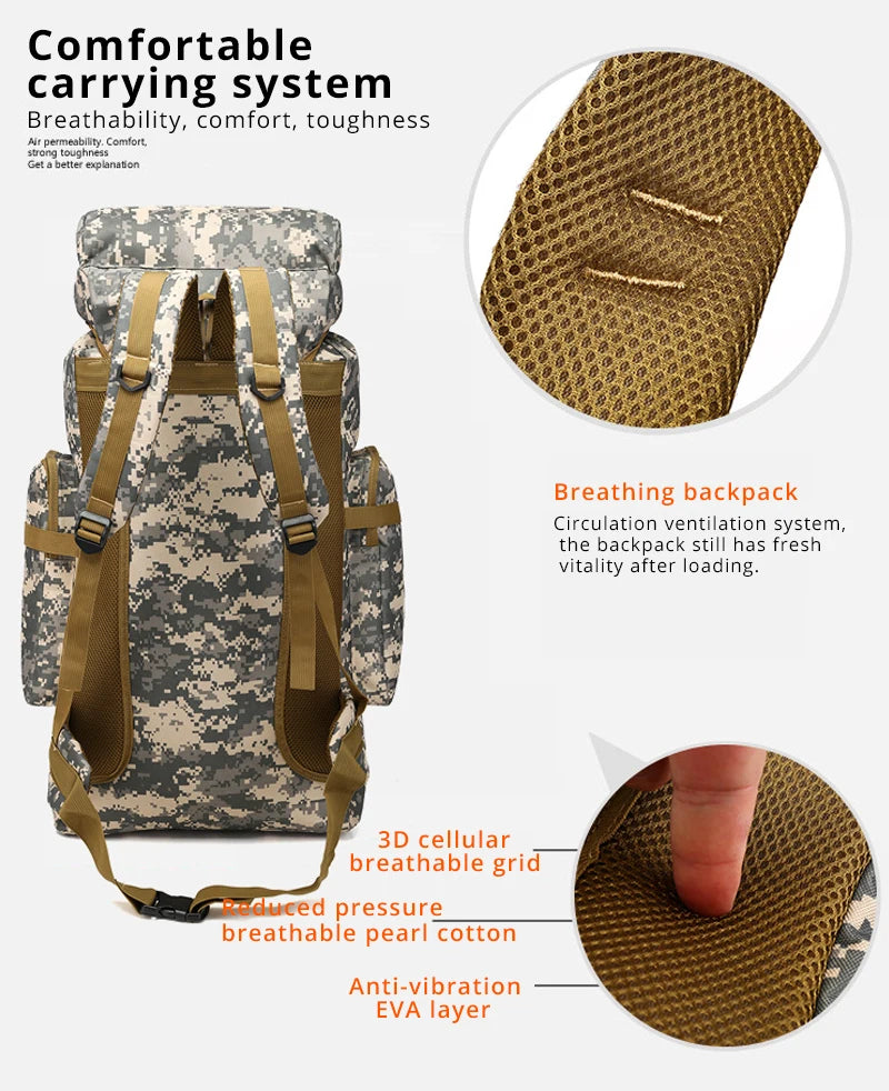   Large Capacity Outdoor Camouflage Backpack   