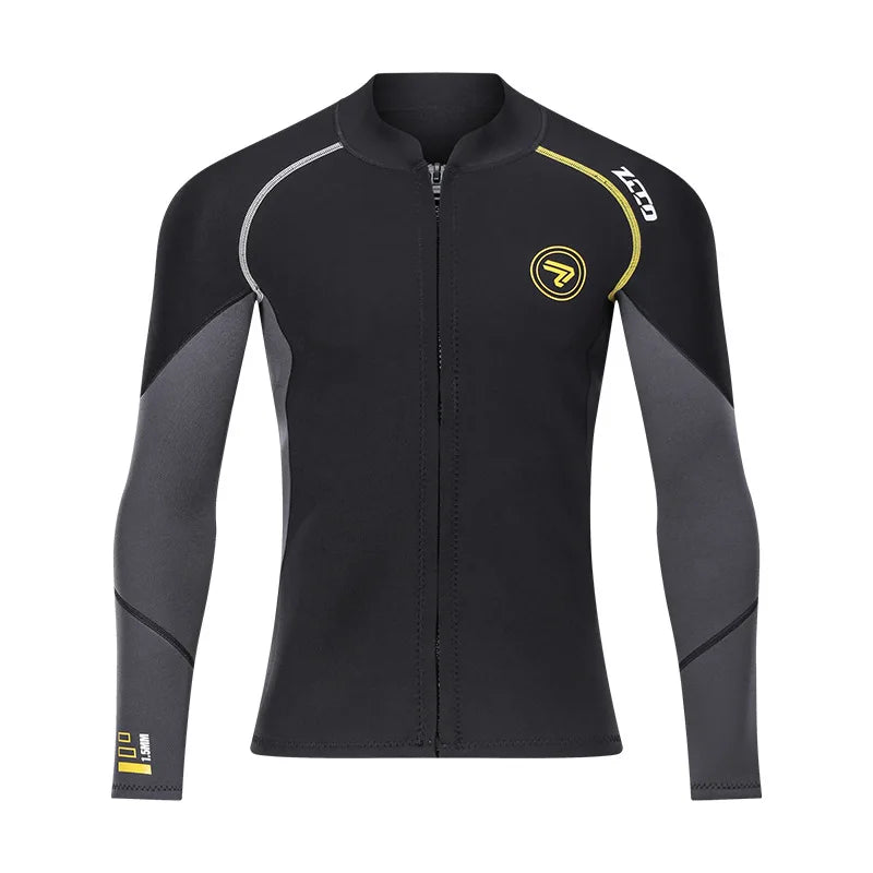   2MM/3MM Neoprene Wetsuit Jacket - Unisex, Durable & Flexible   