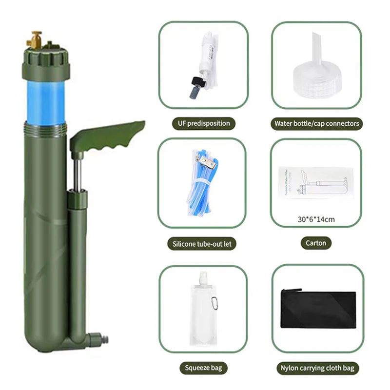   Outdoor Hand Pump RO Outdoor Water Filter   