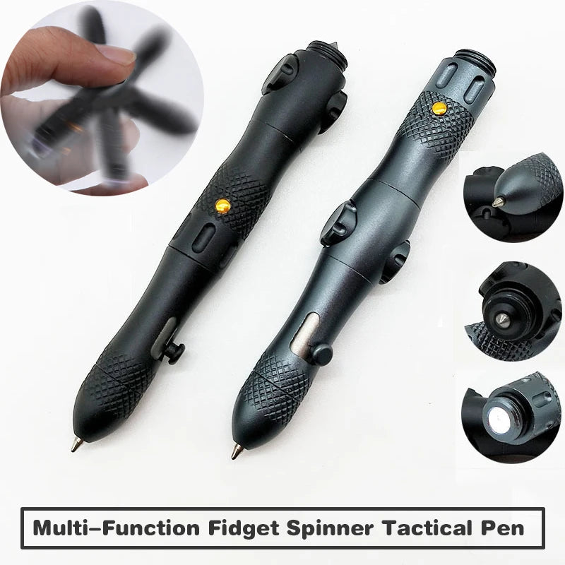   Multi-Function Tactical Pen with Flashlight & Glass Breaker   