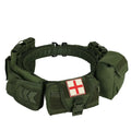   Tactical Belt with Medical Pouch - Military Gear and First Aid Kit   