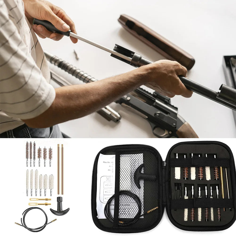   Complete Gun Cleaning Kit for Rifle and Handgun Maintenance   