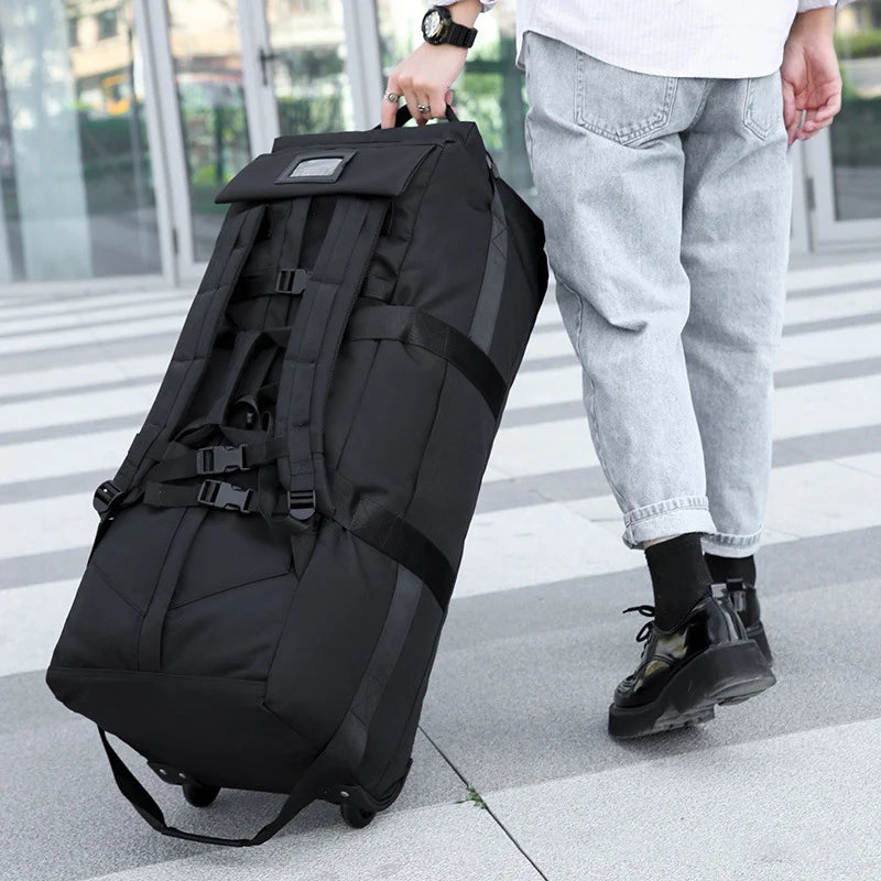  Foldable Wheeled Bag Unisex Universal Travel Bags with Wheels Waterproof Luggage Storage Bags Large Capacity Travel Bag XM135 #