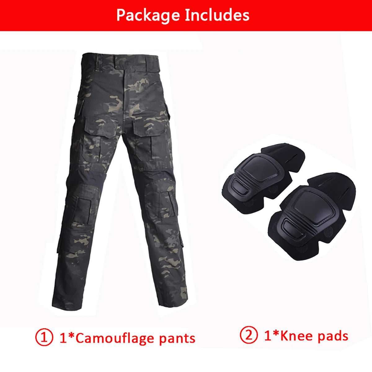   Combat Uniform and Pads Safari Tactical Pants Military Uniform Army   