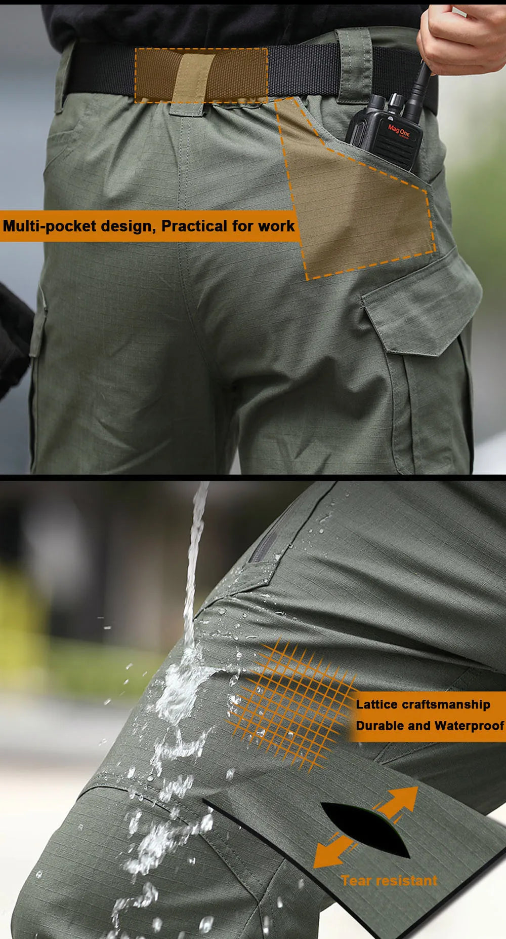   City Tactical Cargo Pants for Outdoor Hiking and Trekking   