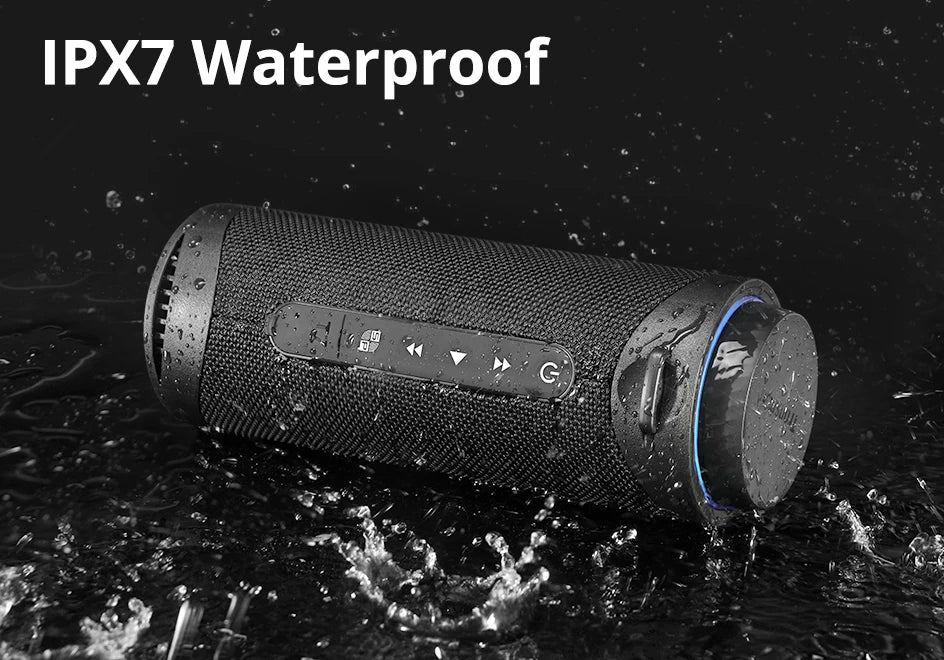    Bluetooth 5.3 Portable Speaker | 360° Sound & LED Lights   