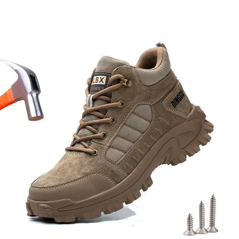   Men's Winter Work Safety Boots | Steel Toe, Insulated, Anti-Piercing   