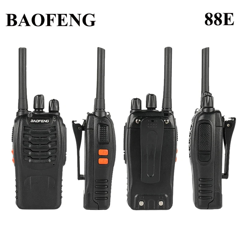  Baofeng BF-88E PMR Handheld Intercom Communicator 16 Channel Long-Distance Conversation Walkie Talkie 5W 446MHz 
