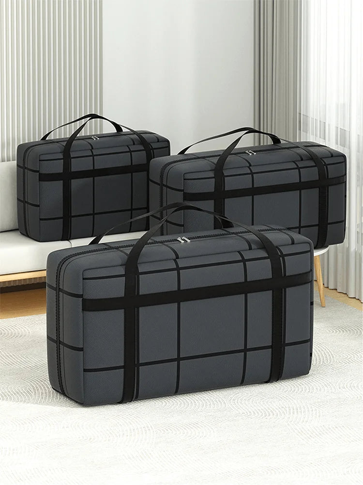  Large capacity and super load-bearing black composite material storage bag, dustproof and moisture-proof with zipper #