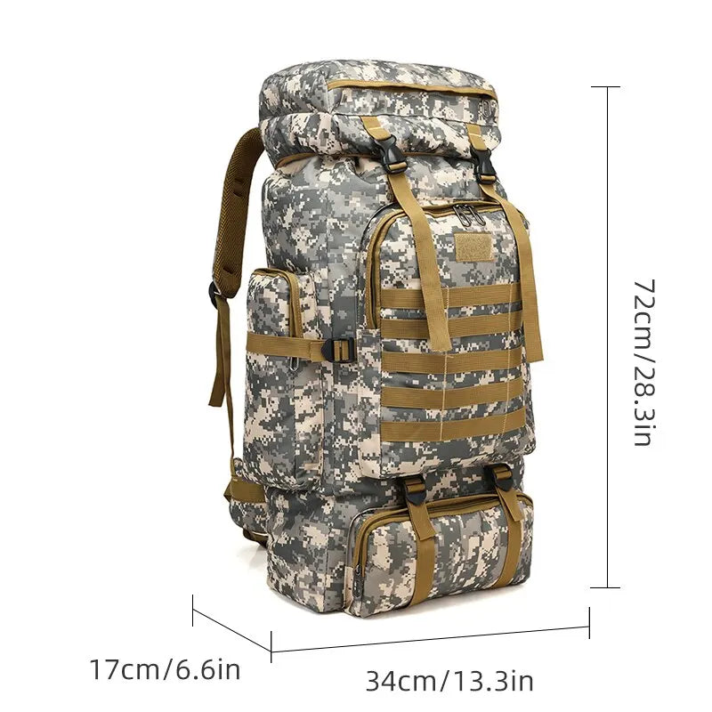  Camouflage Backpack Men Large Capacity Waterproof Outdoor Military Backpack Travel Backpack for Men Hiking Bag 
