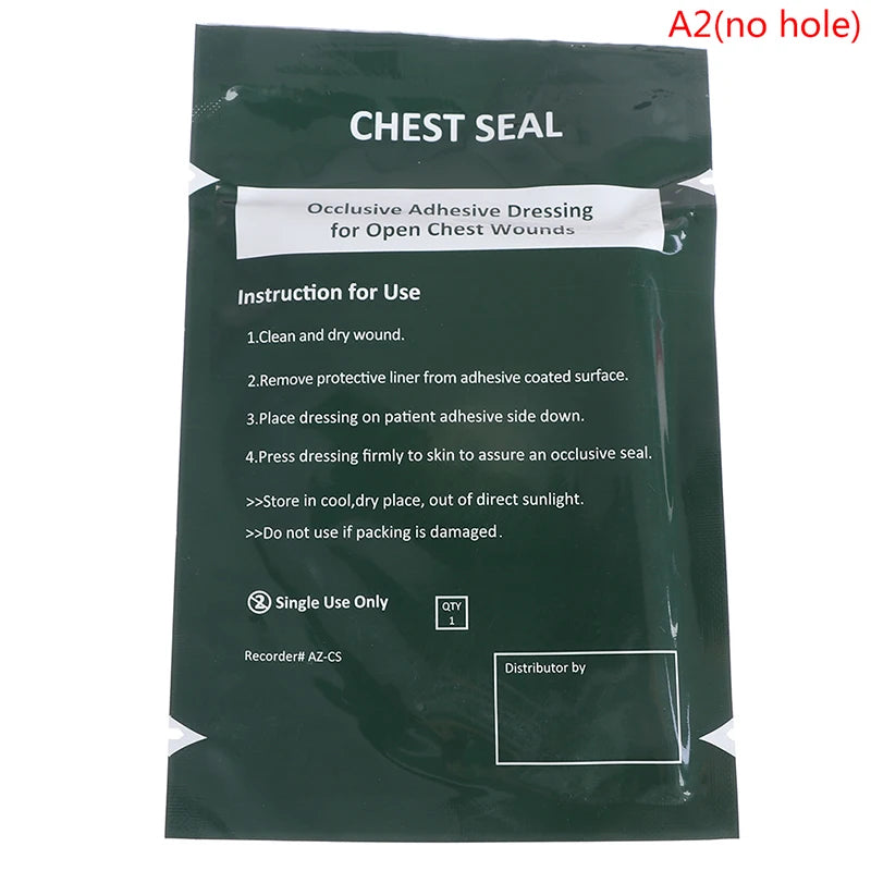   1Pc Medical Vent Chest Seal Occlusive Adhesive Dressing   