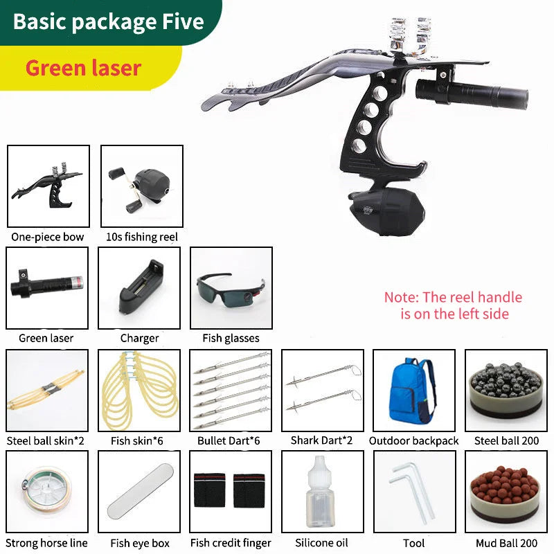   Upgraded Hunting Slingshot with Grip & Laser Sight   