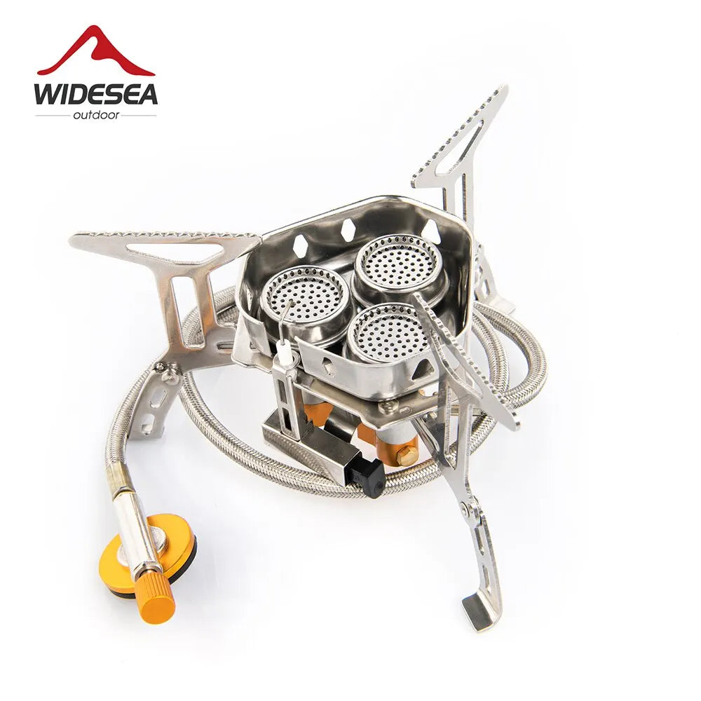  Camping Tourist Burner Big Power Gas Stove Cookware Portable Furnace Picnic Barbecue Tourism Supplies Outdoor Recreation #