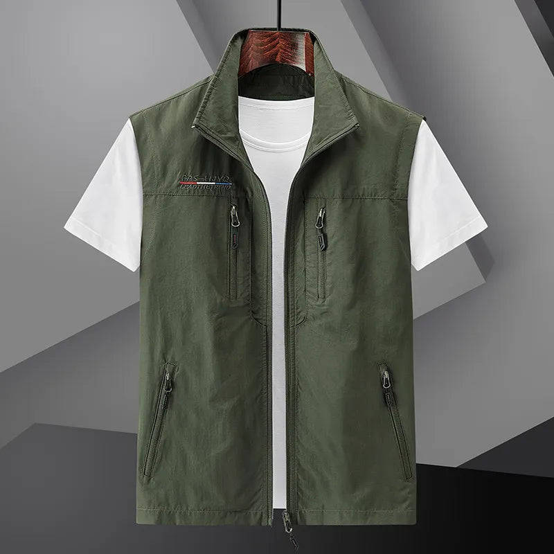   Men's Summer Tactical Military Vest Multi-pocket Sleeveless Jacket   