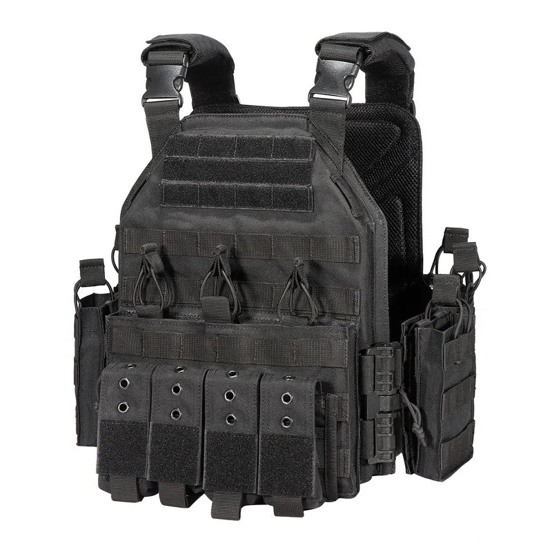  1000D Nylon Plate Carrier Tactical Vest Outdoor Hunting Protective Adjustable MODULAR Vest for Airsoft Combat Accessories 