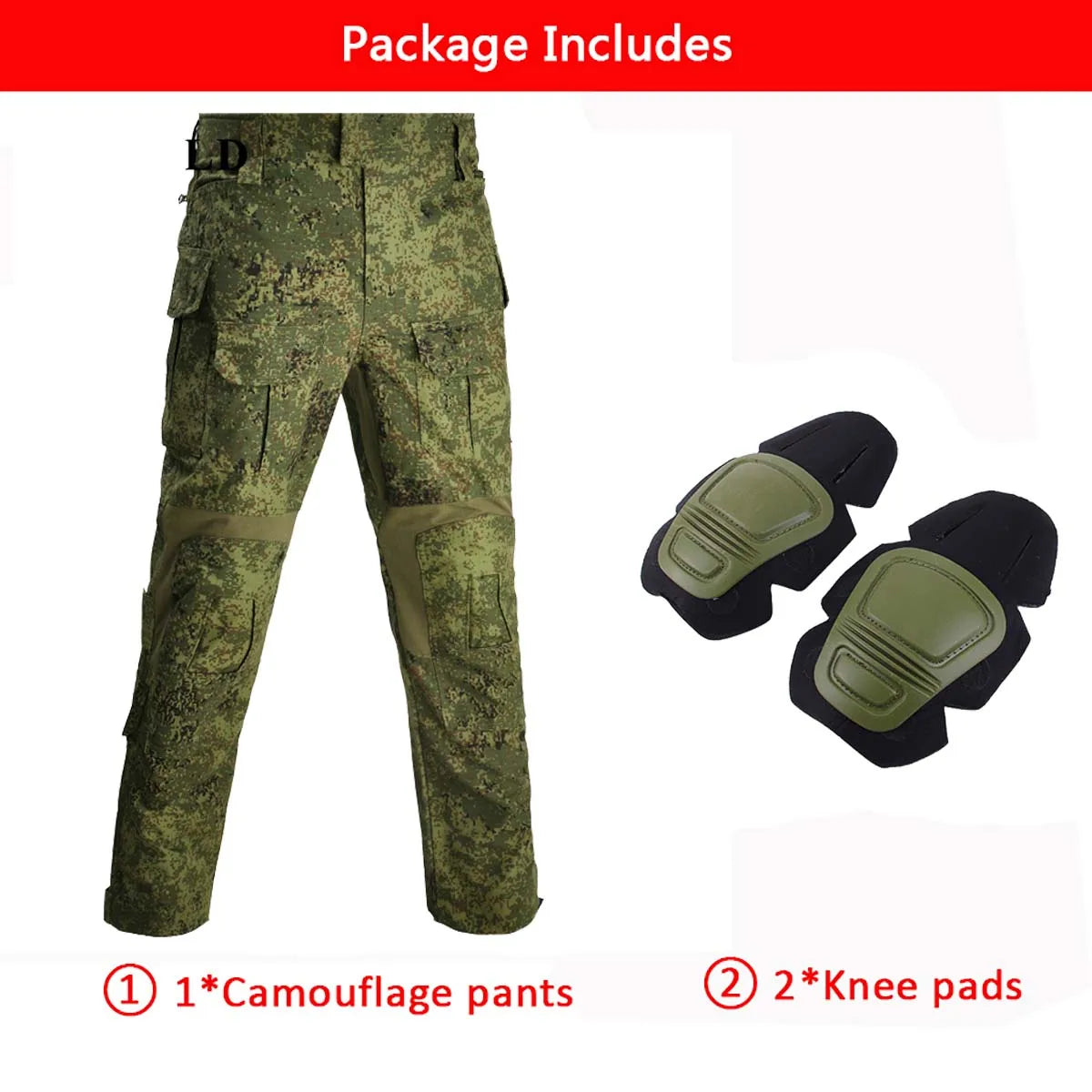   Combat Uniform and Pads Safari Tactical Pants Military Uniform Army   