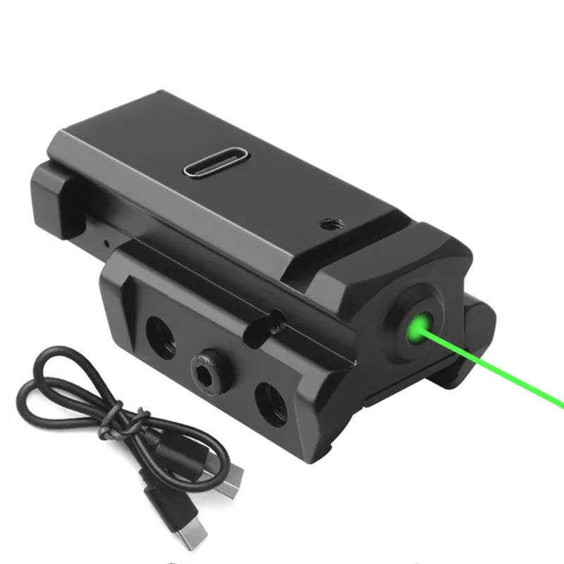   Red Laser Sight Red Dot Laser Sight with USB Charging Fit for 20mm Rail Mount Glock Laser Collimator   