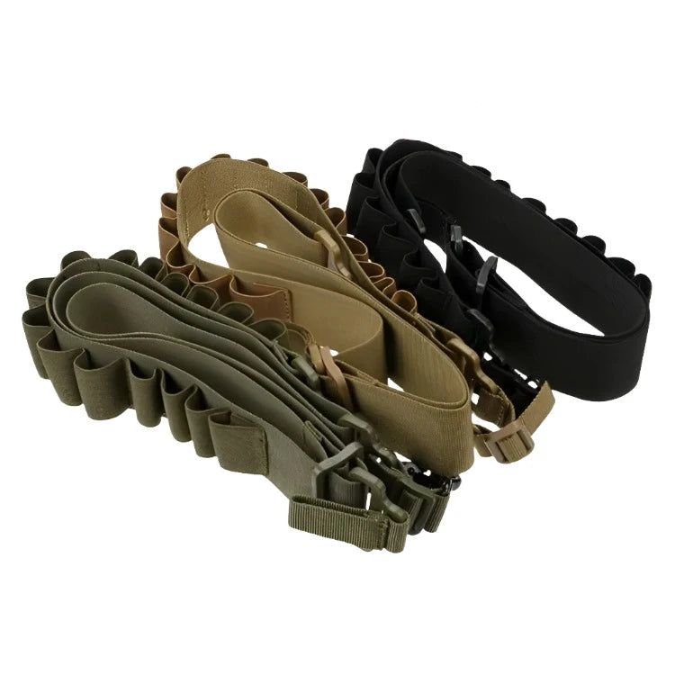   Adjustable Tactical Gun Sling with Shotgun Shell Holder   