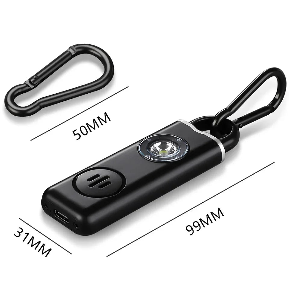   Portable Keychain Flashlight - USB Rechargeable LED Light   