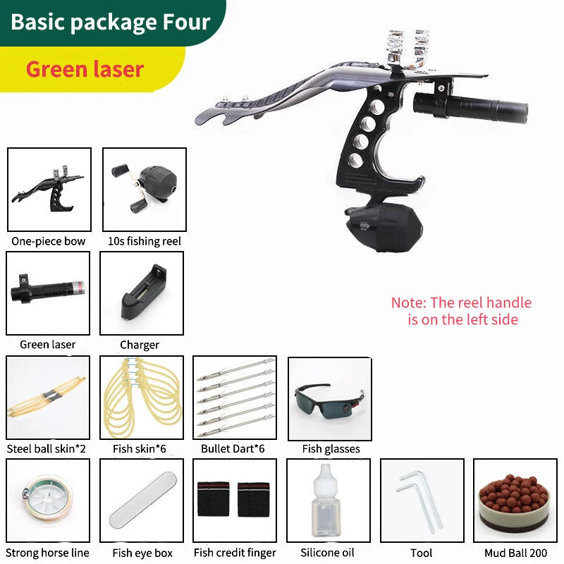   Upgraded Hunting Slingshot with Grip & Laser Sight   