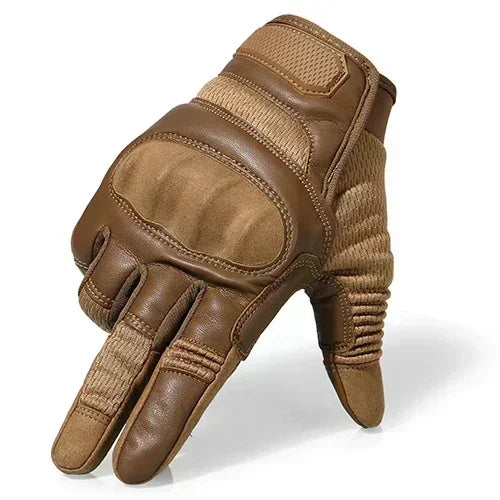   Touchscreen PU Leather Motorcycle Full Finger Gloves   