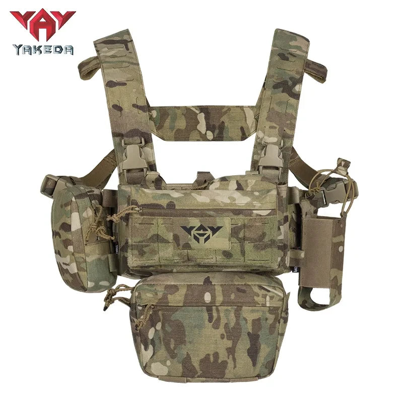  YAKEDA tactical chest, 5.56/7.62 magazine pocket holder, pistol bag, wing bag, Molle Dangler bag 