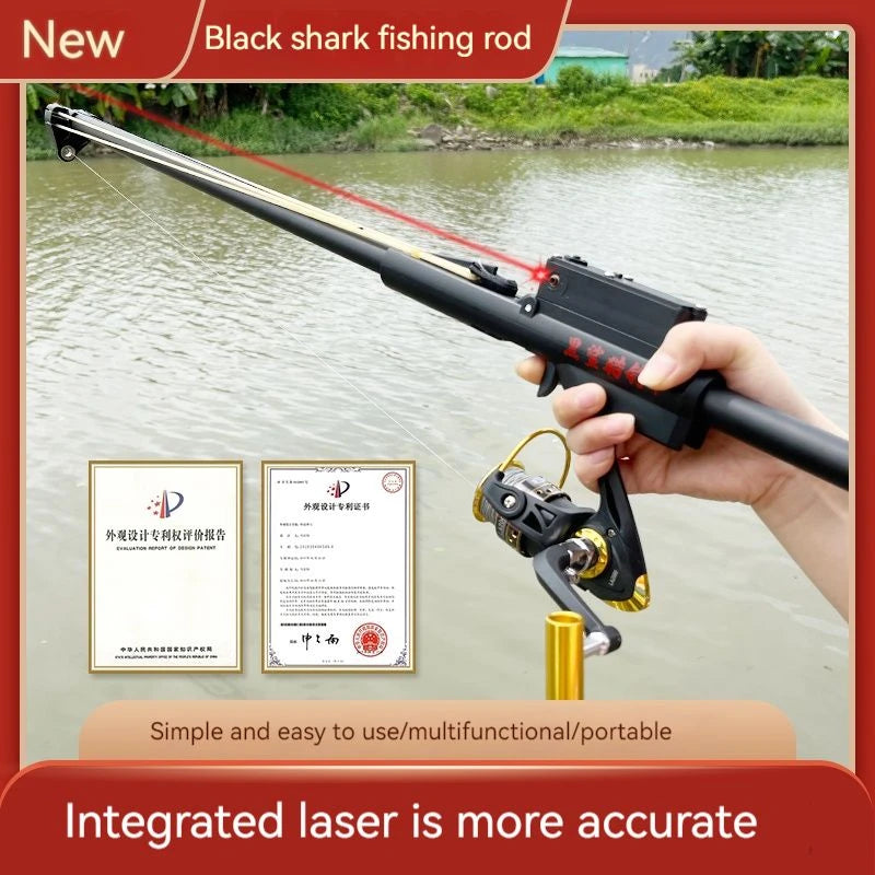 Multi-purpose fishing rod Powerful Fishing Slingshot Hunting Fishing Laser Slingshot Stone Slingshot Outdoor Equipment