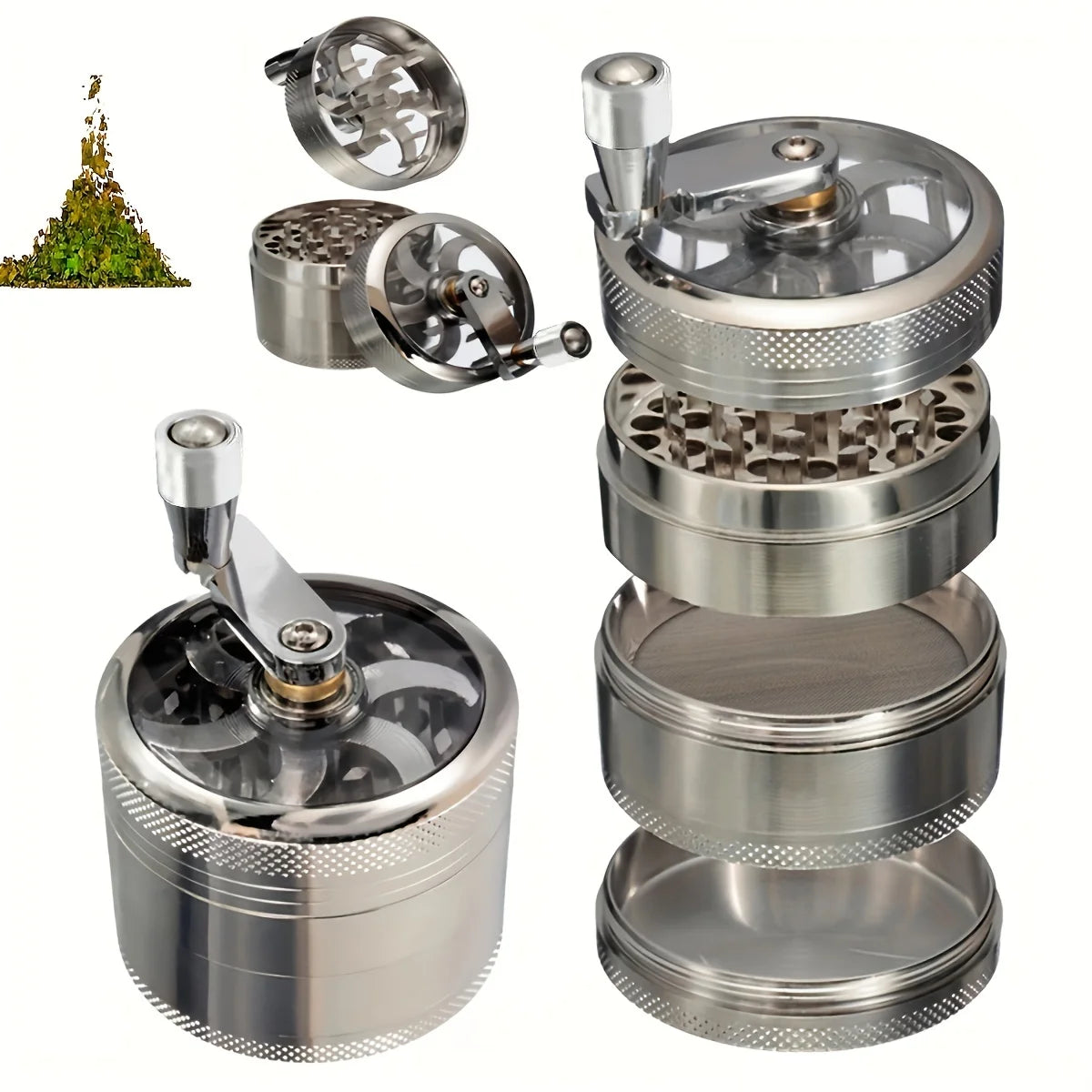   Nut and Hard Spice Grinder - Manual Crusher Grinder   