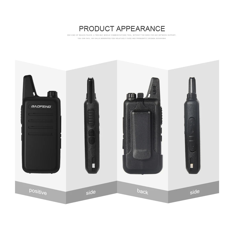   BF-T20 Walkie Talkie Compact, Waterproof, and Powerful Two-Way Radios   