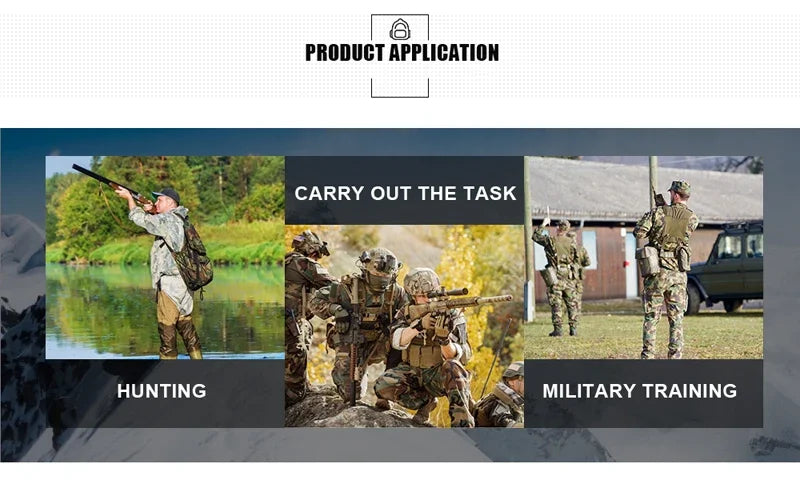   Heavy-Duty Tactical Camouflage Backpack for Outdoor Use   