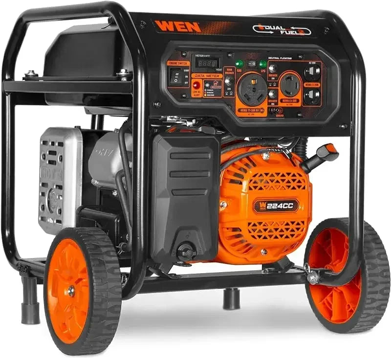   Dual Fuel 120V/240V Portable Generator with Electric Start   