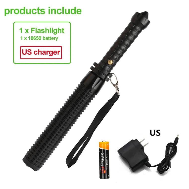   High-Powered Tactical Flashlight for Self-Defense   