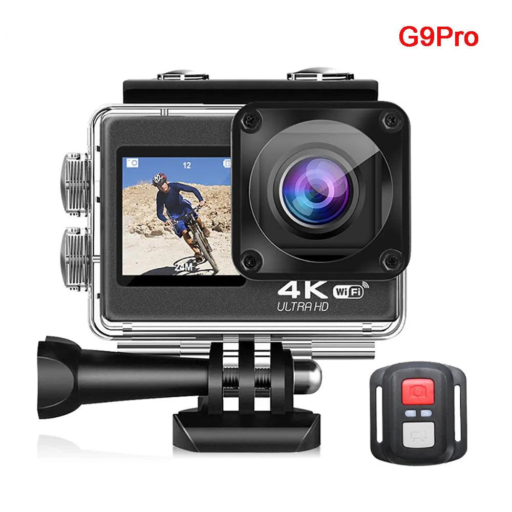  G9Pro Upgraded Action Camera 5K 4K60FPS 48MP 2.0 Touch LCD EIS Dual Screen WiFi 170D Waterproof 30M 4X Zoom Go Sports Pro Camera #