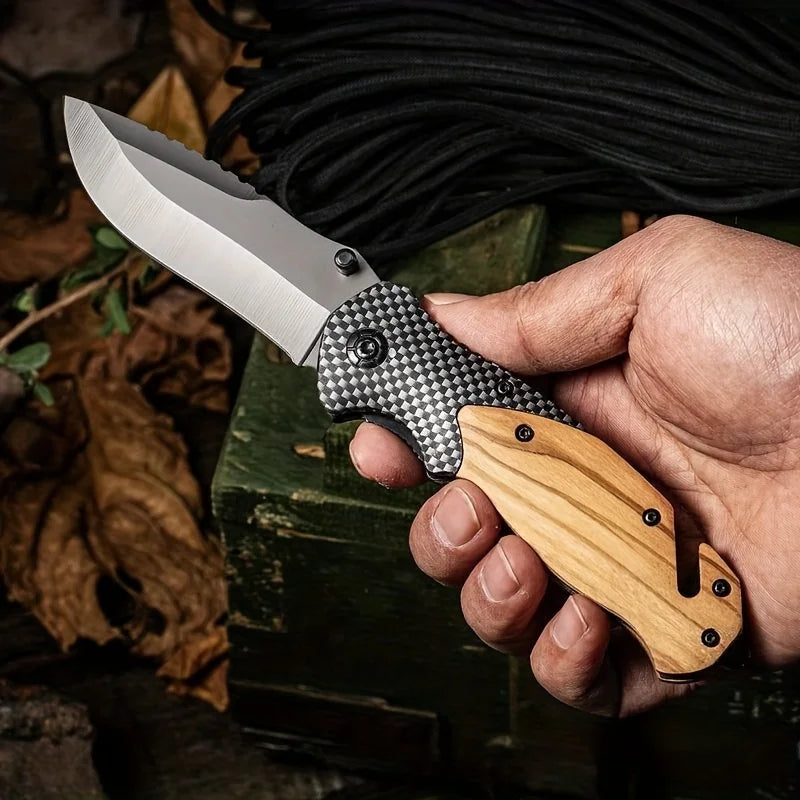   Premium Folding Tactical Knife - Survival, Outdoor EDC   