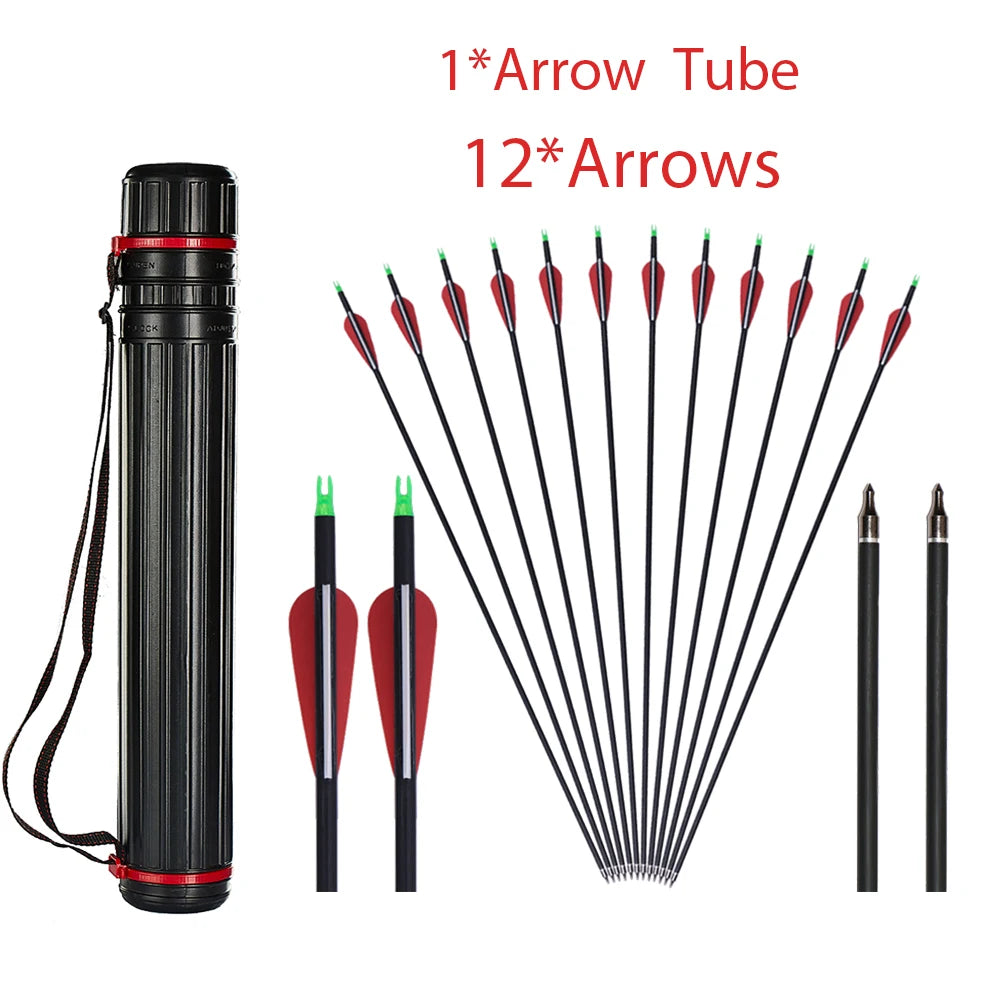   High Precision Carbon Arrows for Hunting and Target Practice   